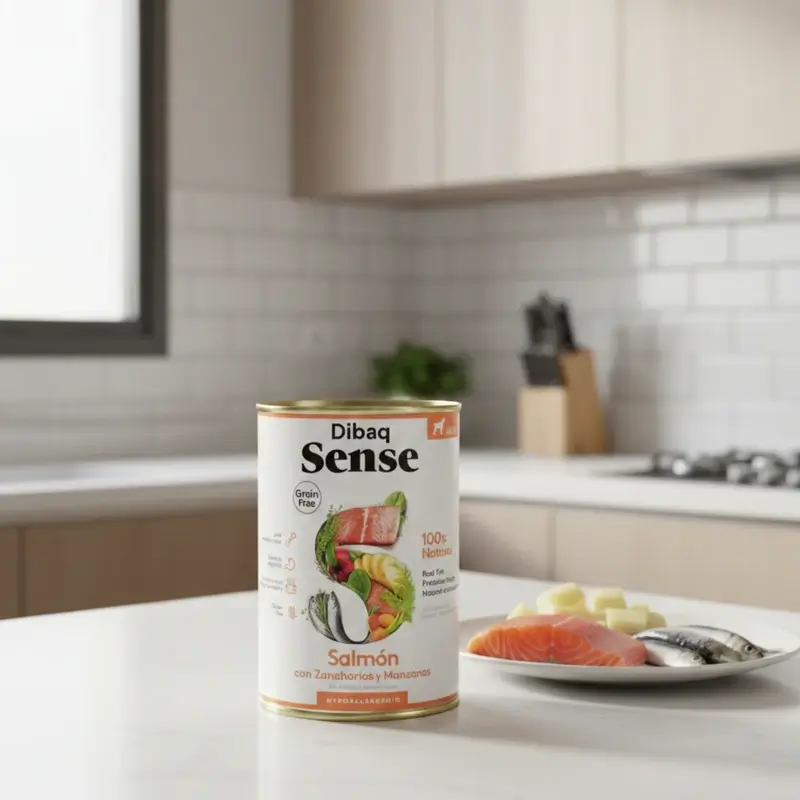 Dibaq Sense Comida Húmeda Perros Salmón, 12 x 380 gr