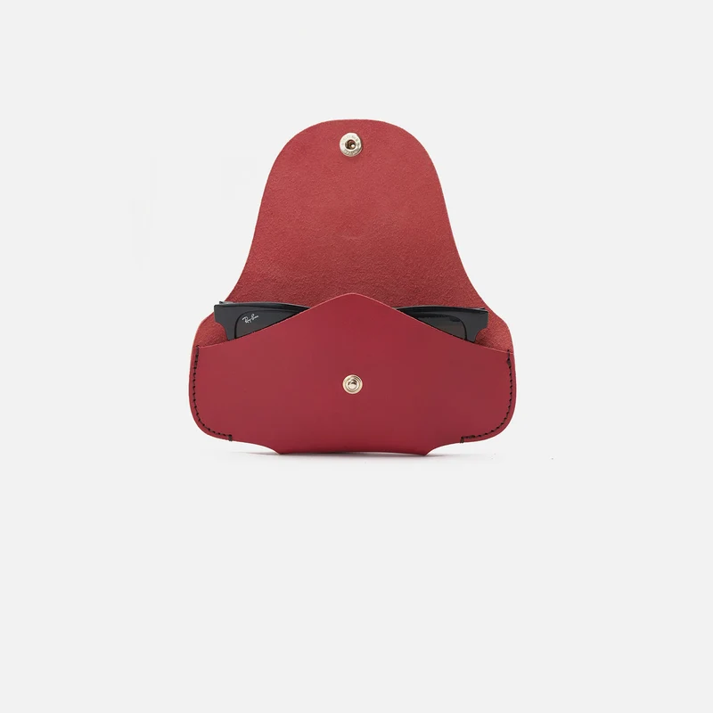 Funda de gafas roja