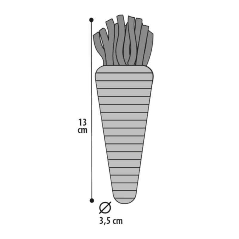 Zanahoria de Cuerda para Roer — Juguete para Conejos y Roedores