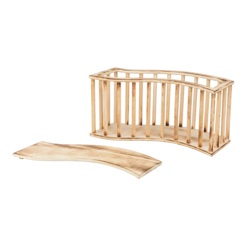Henera de Madera para Conejos y Roedores — Comedero Natural