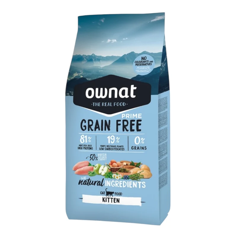 Ownat Grain Free Prime Kitten para Gatitos — Pienso Sin Cereales
