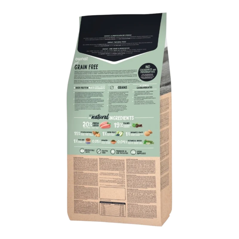 Ownat Just Grain Free Pollo para Perros — Pienso Sin Cereales