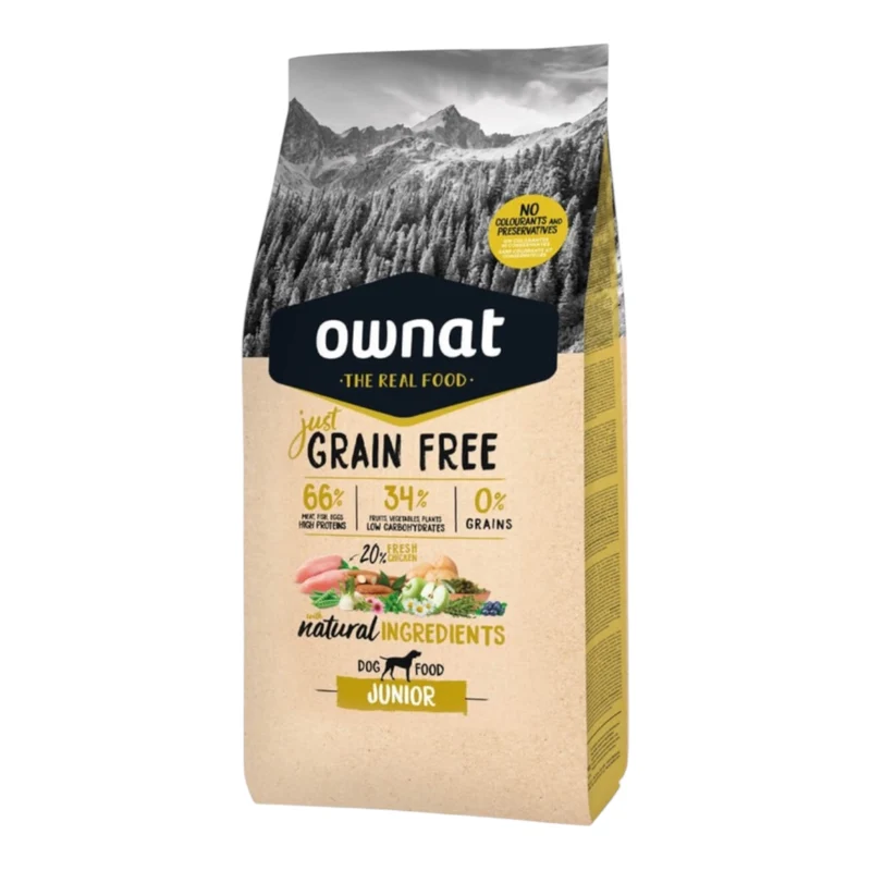 Ownat Just Grain Free Junior para Perros — Pienso Sin Cereales
