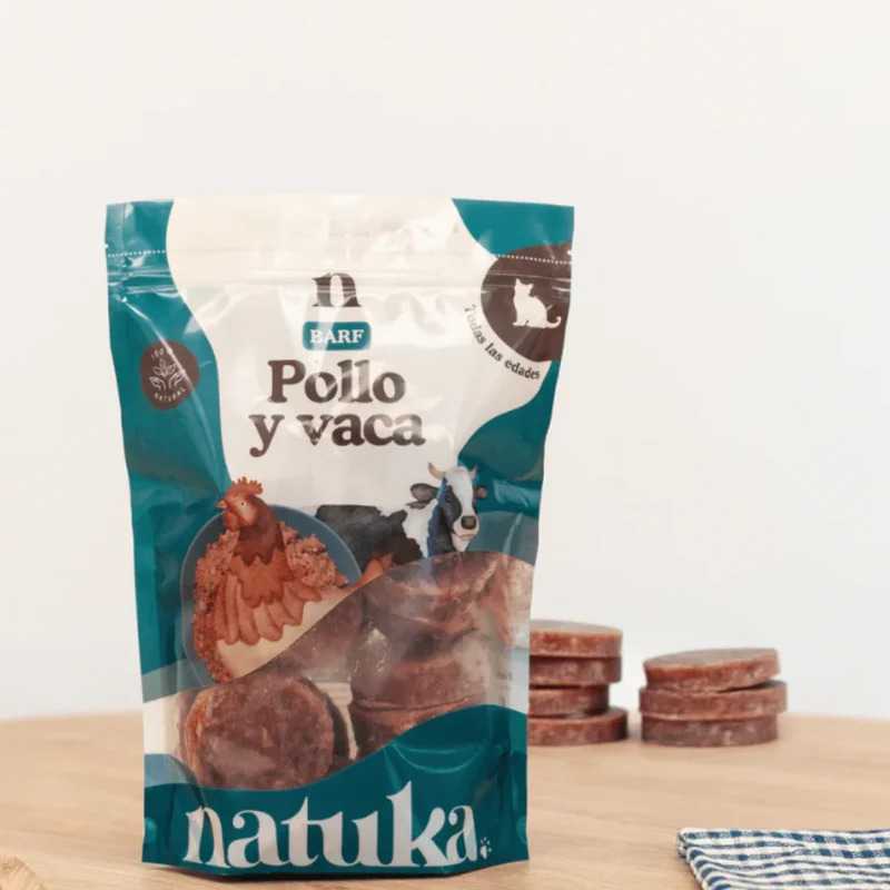 Natuka Menú BARF Gato de Pollo y Vaca