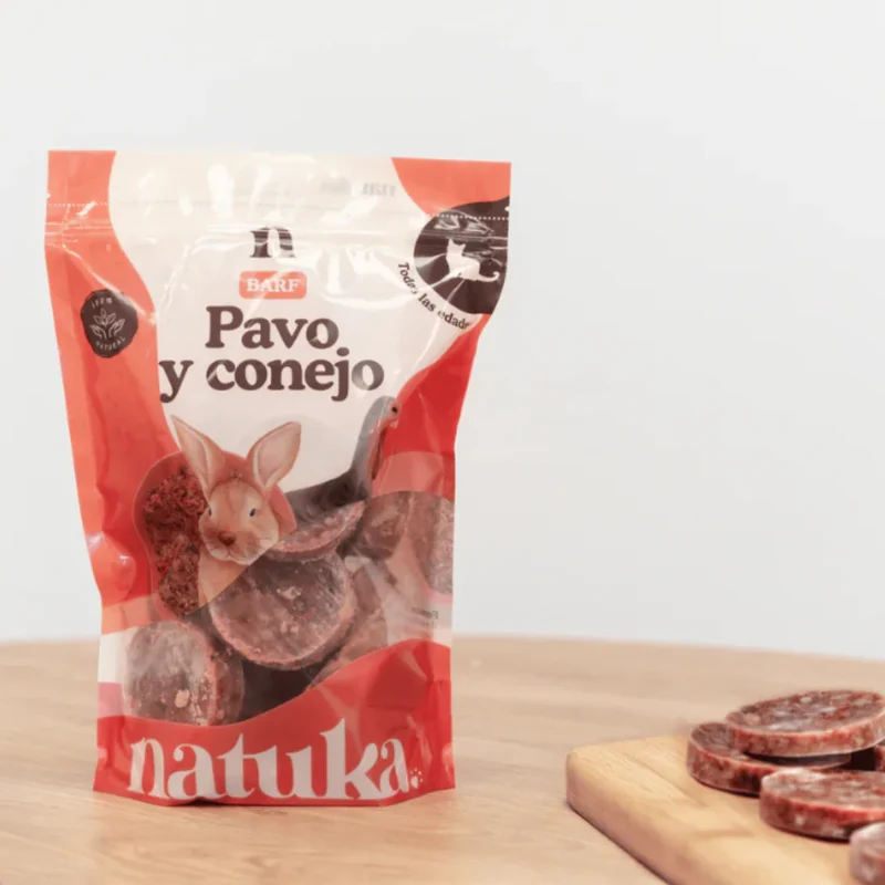 Natuka Menú BARF Gato de Pavo y Conejo