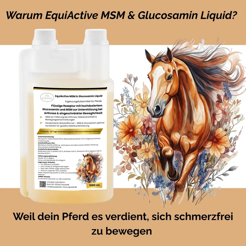 EquiActive MSM & Glucosamina Pferd Líquido 1000ml