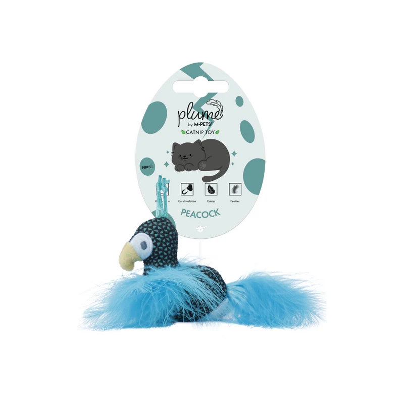 PLUME catnip toy Peacock
