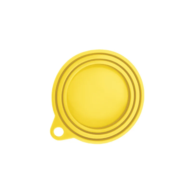 FRESH COVER Pet food can cover Yellow