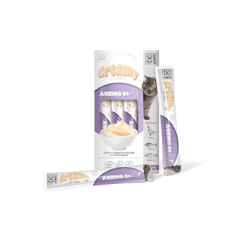 CREAMY with FUNCTIONS - Cat treat Ageing 6+ - Duck & Tuna & Salmon