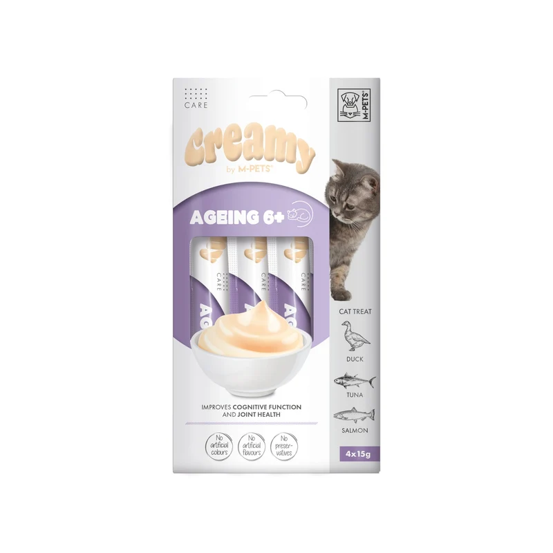 CREAMY with FUNCTIONS - Cat treat Ageing 6+ - Duck & Tuna & Salmon
