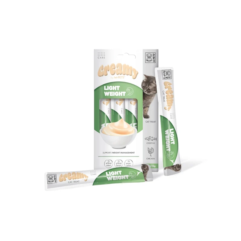 CREAMY with FUNCTIONS - Cat treat Light weight - Codfish & Chicken