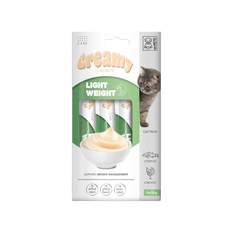 CREAMY with FUNCTIONS - Cat treat Light weight - Codfish & Chicken
