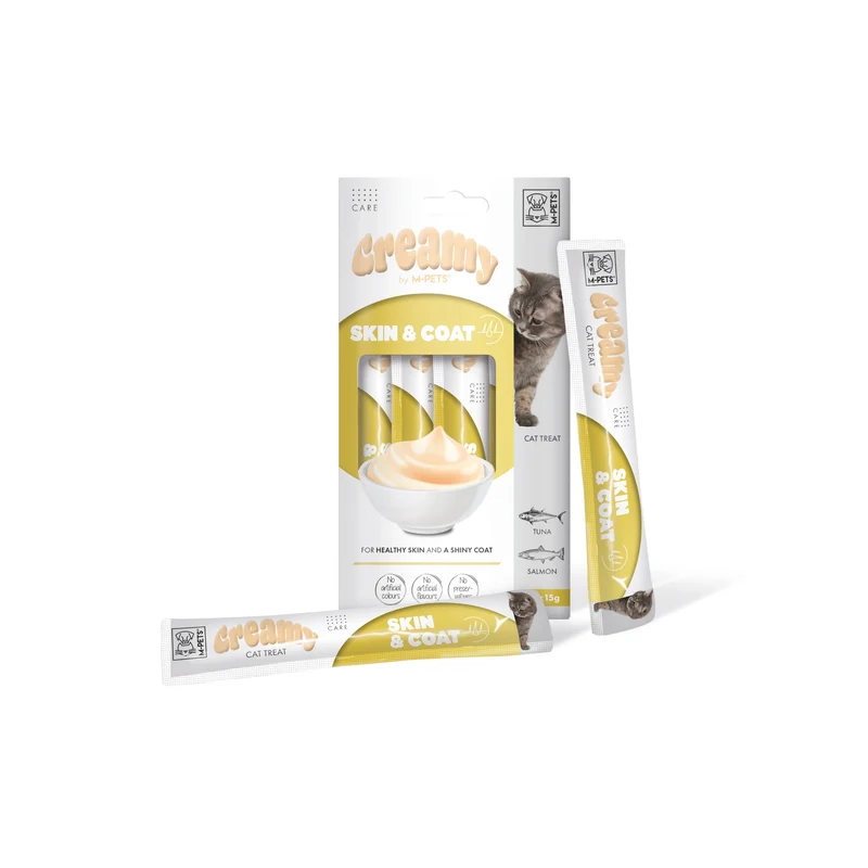 CREAMY with FUNCTIONS - Cat treat Skin & Coat - Tuna & Salmon