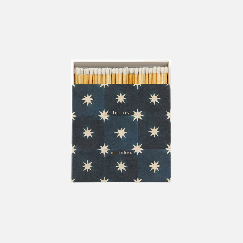 Caja cuadrada de cerillas Navy Star Tile