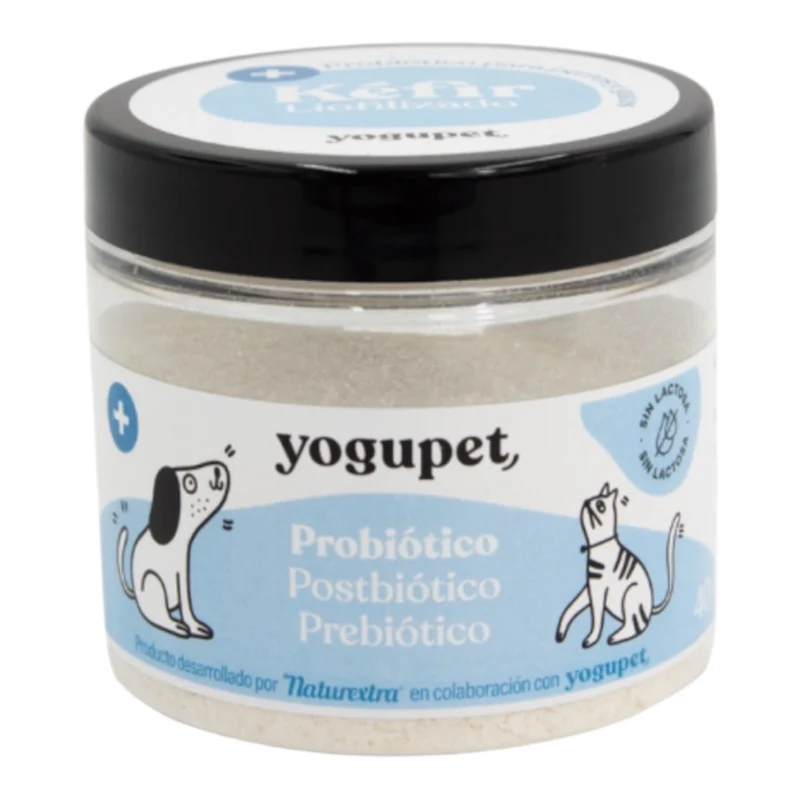 Yogupet Kéfir Liofilizado Probiótico, Postbiótico y Prebiótico para Perros y Gatos