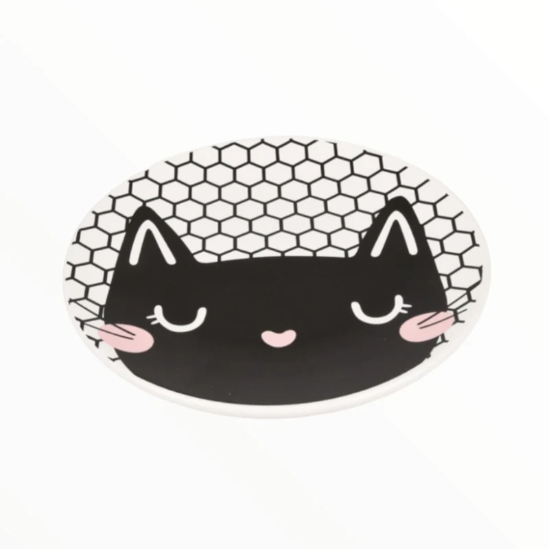 Comedero Llano Mosaico Cat para Gatos — Cerámica Artesanal