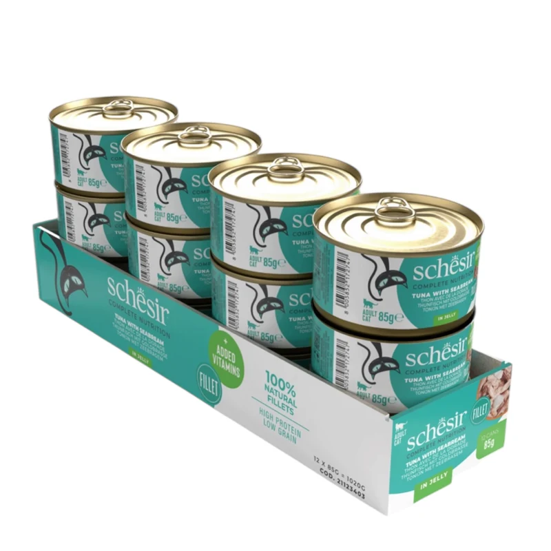 Schesir Lata Atún y Dorada Alimento Completo para Gatos