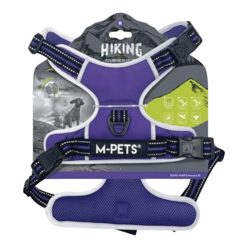 M-Pets Arnés Hiking Morado para Perros — Senderismo y Aventura