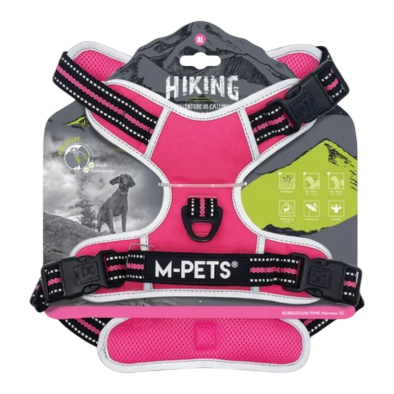 M-Pets Arnés Hiking Rosa para Perros — Senderismo y Aventura