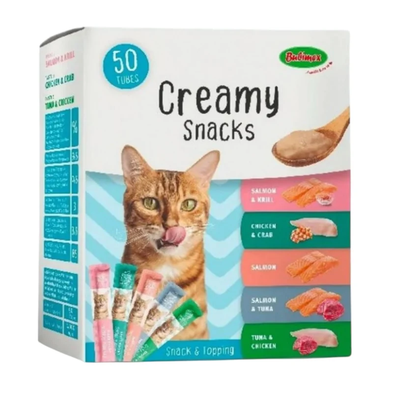Multipack Bubi Creamy Snacks 50 Unidades para Gatos — Variedad