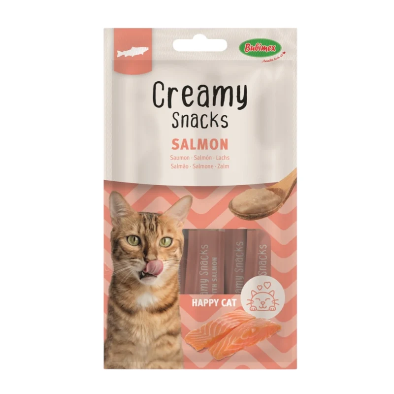 Bubi Creamy Snacks Salmón para Gatos — Snack Natural Cremoso