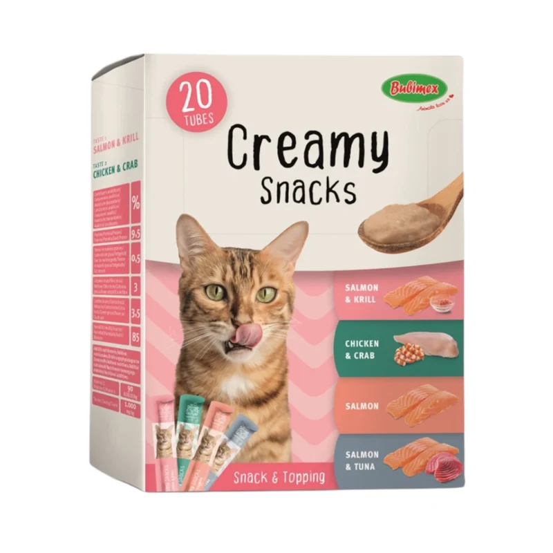 Multipack Bubi Creamy Snacks 20 Unidades para Gatos — Variedad