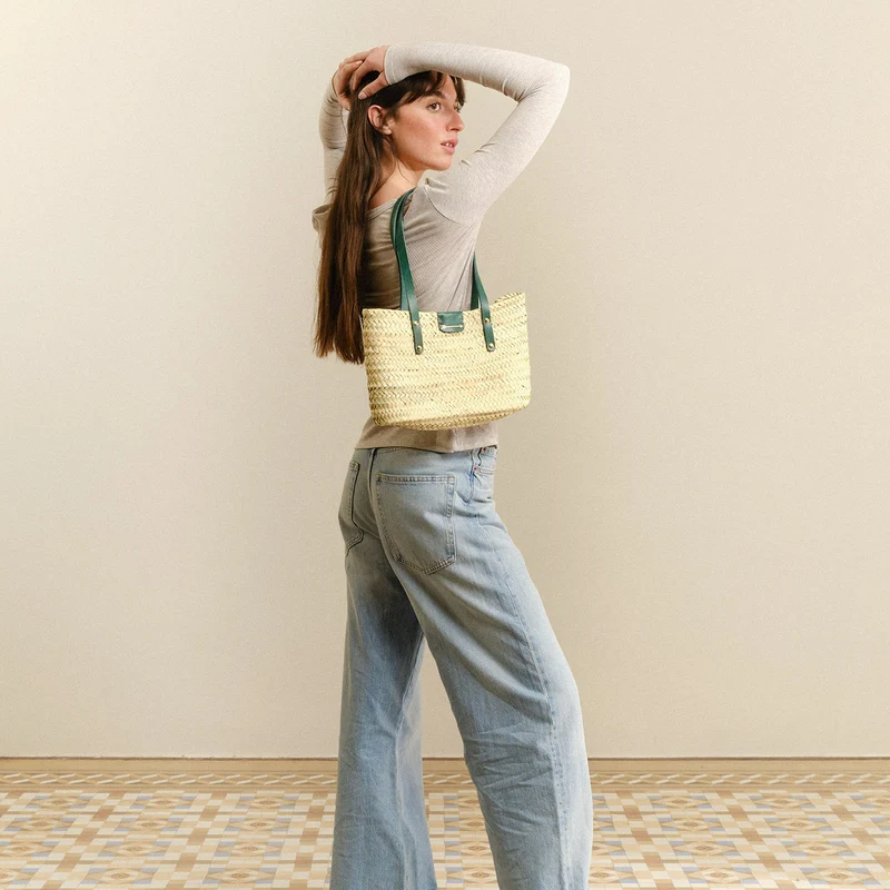 Twiggy Basket Green