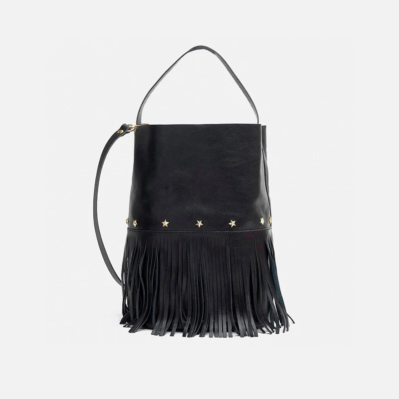 Bucket Fringes Black