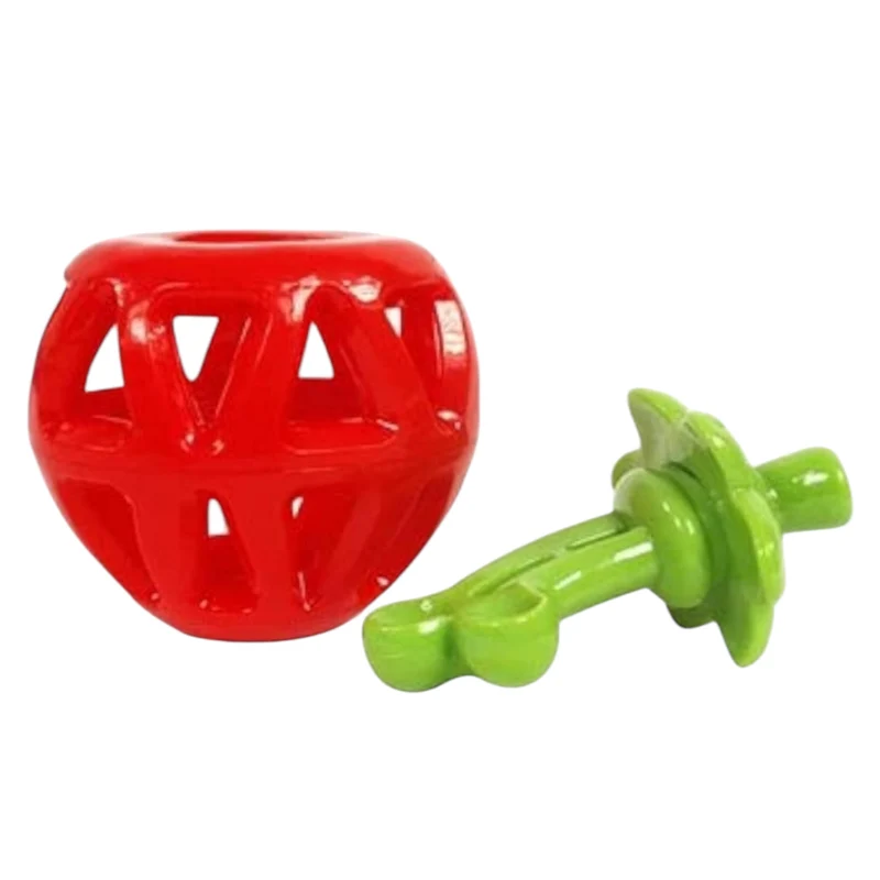 Fresa Rellenable para Perros — Juguete Kong-Style Antiaburrimiento