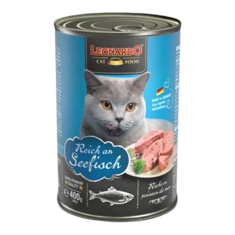 Leonardo Quality Selección Pescado para Gatos — Comida Húmeda en Lata 400g