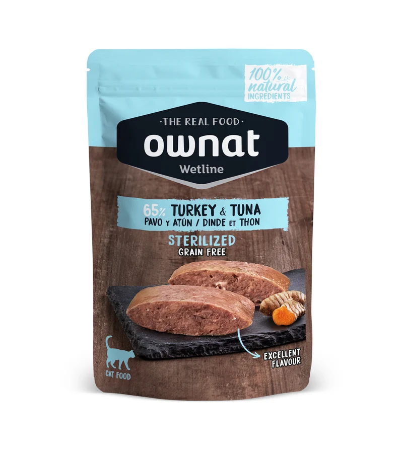 Ownat Wetline Sterilized Pavo y Atún
