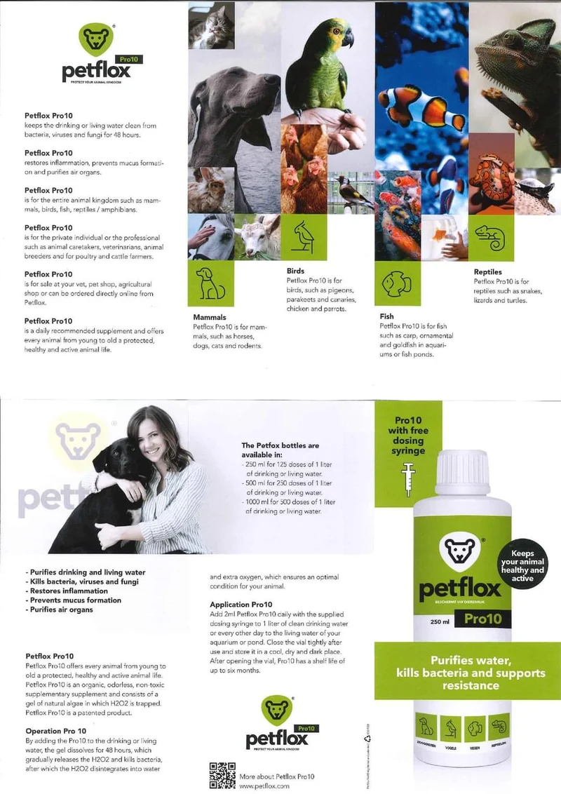 Petflox Pro10 - 250ml - Para todos los animales