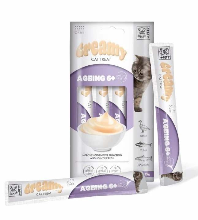 Creamy Cat Ageing +6 - Pato, Atún y Salmon