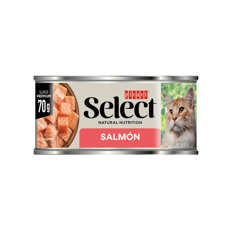 Picart Select Adult Salmón Lata Comida Húmeda para Gatos