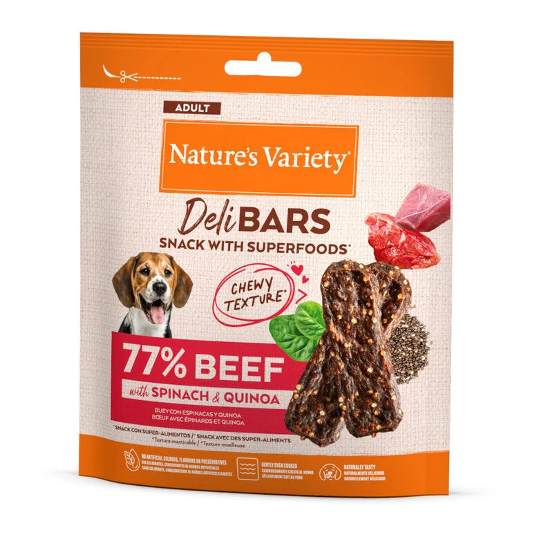 Nature's Variety DeliBars Superfood Ternera Snack para Perros