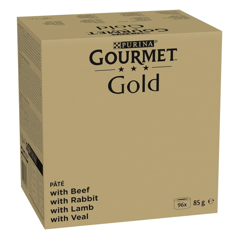 Gourmet Gold Mousse Pack Ahorro Surtido 96x85 g Comida Húmeda para Gatos