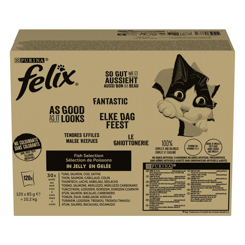 Felix Fantastic Selección Gelatina Pescados Pack 120x85 g
