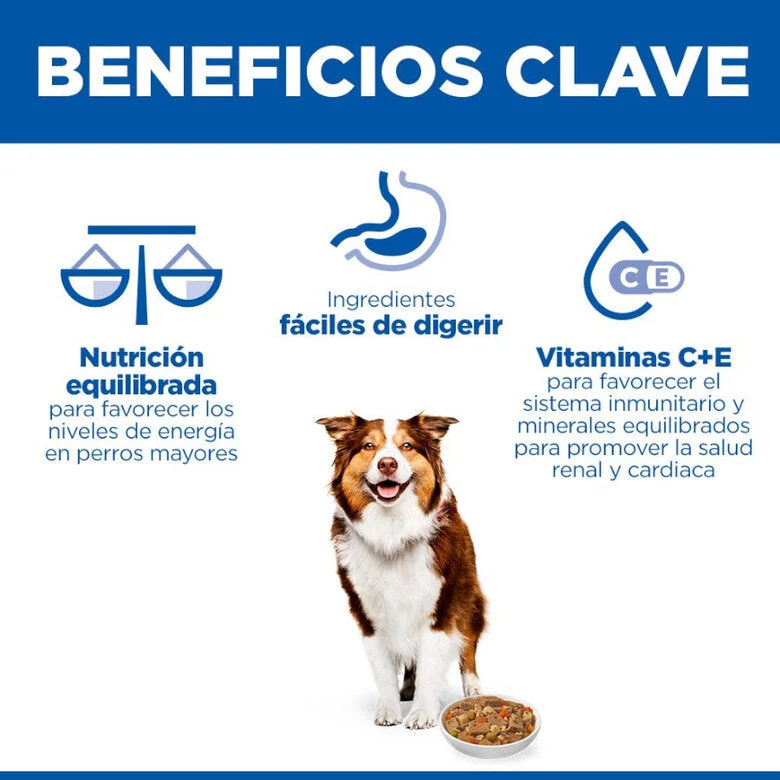 Hill's Science Plan Mature Adult Estofado con Pollo y Verduras Lata Húmeda para Perros