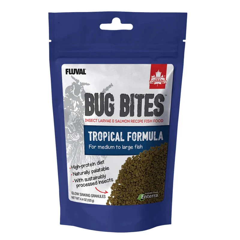 Fluval Bug Bites Larva Comida a Base de Insectos Gránulos