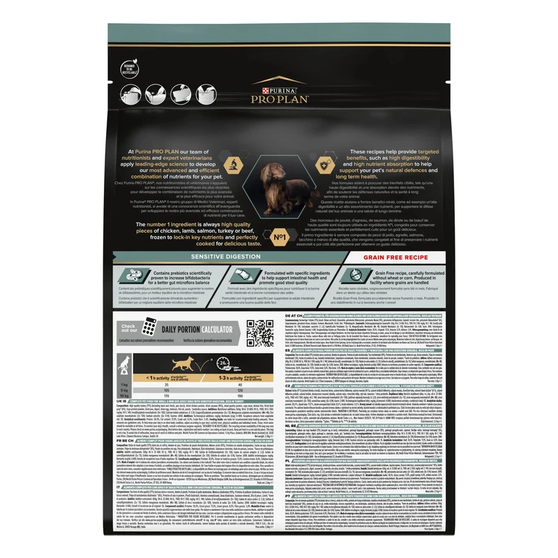 Pro Plan Small & Mini Adult Digest Grain Free Pavo Pienso para Perros