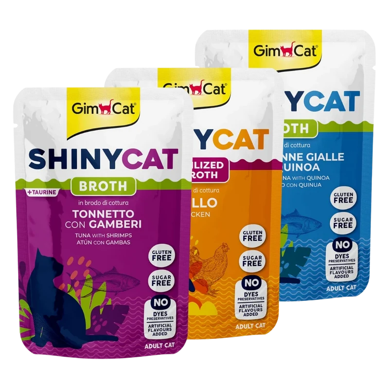 Gimcat Shinycat Caldo para Gatos 70 g en Sobre