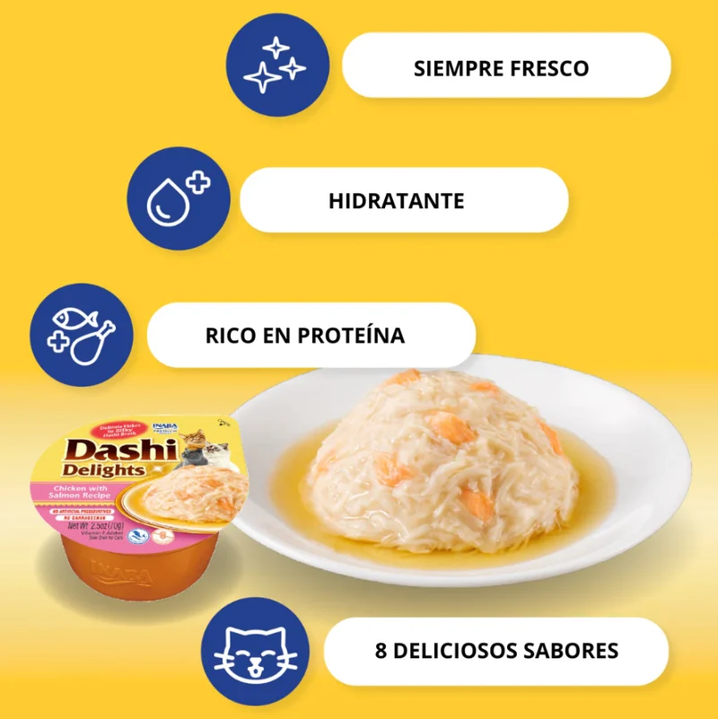 Dashi Delights Pollo con Atún 70g