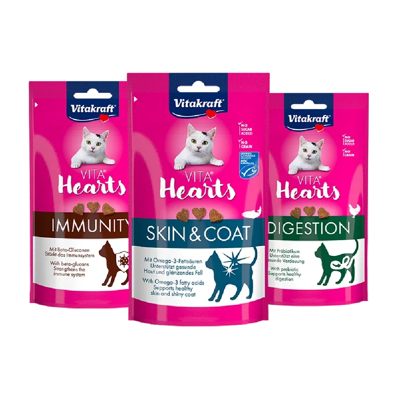 Vitakraft Vita Hearts 40 g Snack Funcional para Gatos