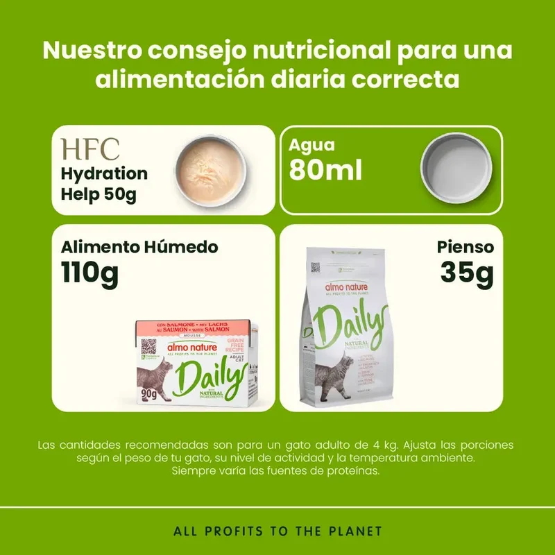 Almo Nature Daily Salmón Brick Comida Húmeda para Gatos