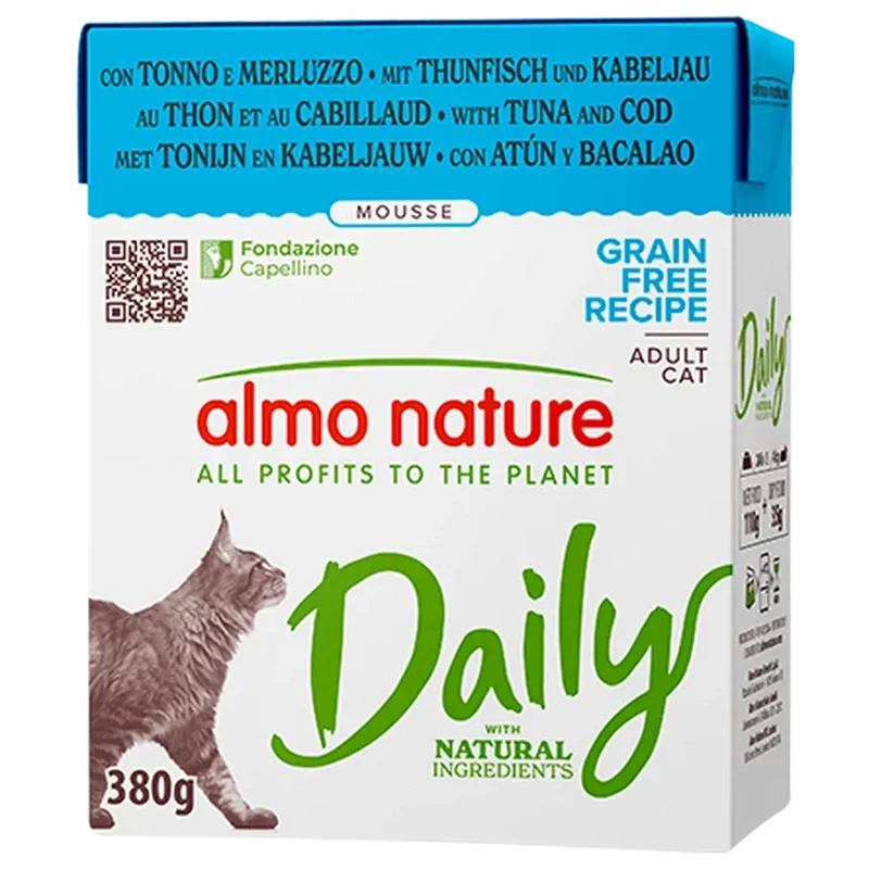 Almo Nature Daily Atún y Bacalao Brick Comida Húmeda para Gatos
