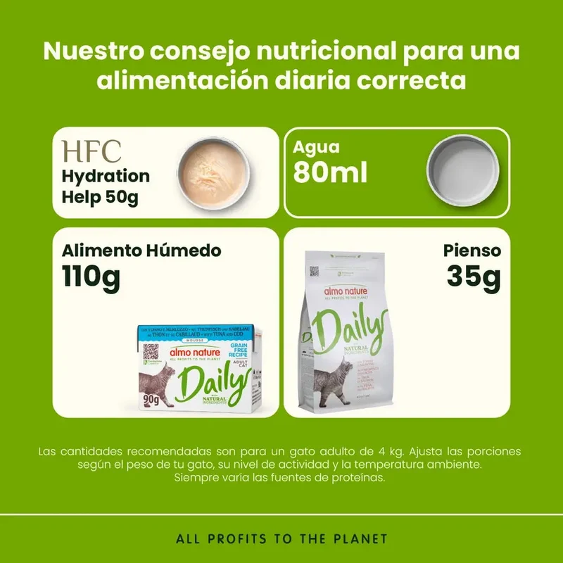 Almo Nature Daily Atún y Bacalao Brick Comida Húmeda para Gatos