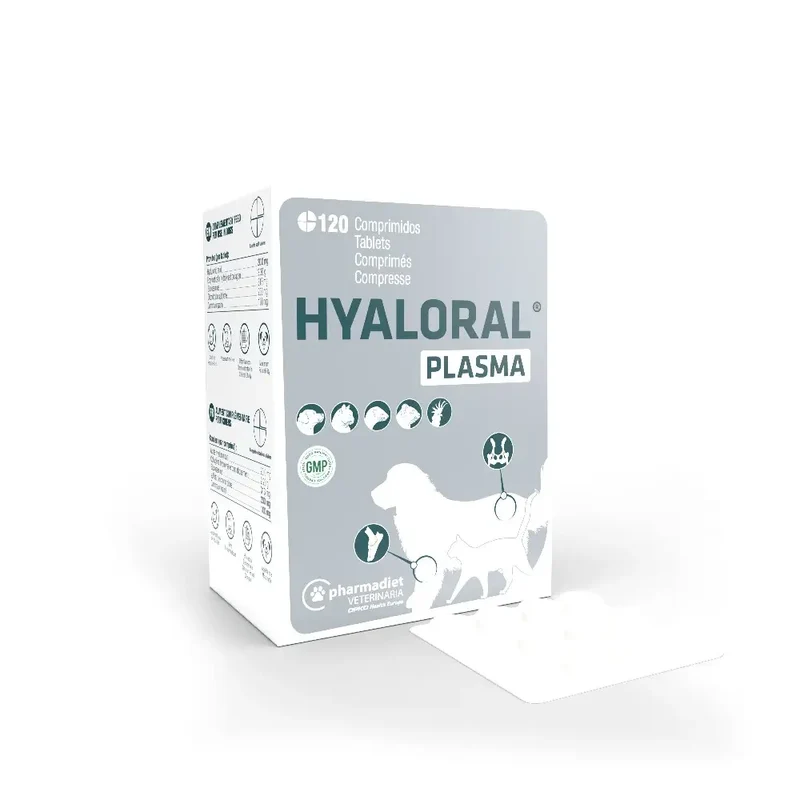 Hyaloral Plasma 120 Comprimidos Condroprotector para Perros Salud Articular