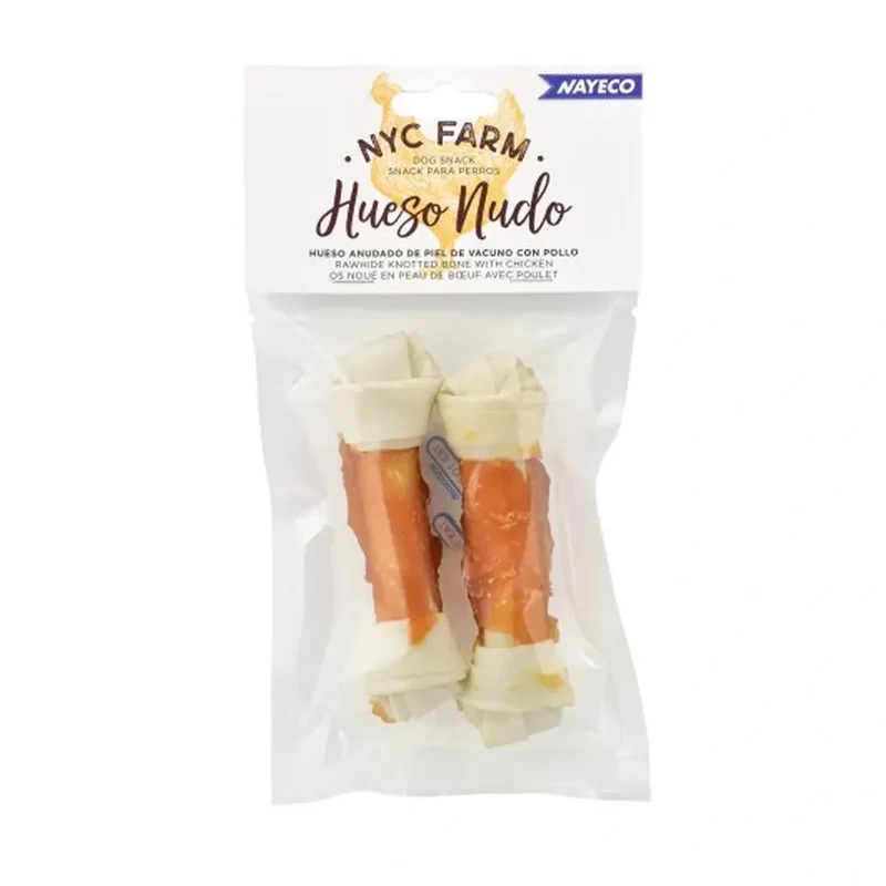 Nayeco Farm Hueso Nudo con Pollo Snack Masticable para Perros