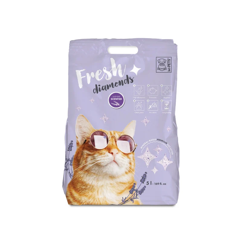 FRESH DIAMONDS Silica Cat Litter Lavender