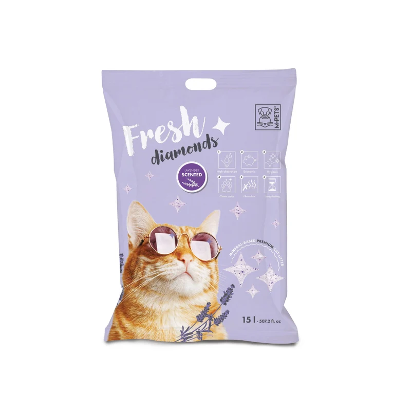 FRESH DIAMONDS Silica Cat Litter Lavender